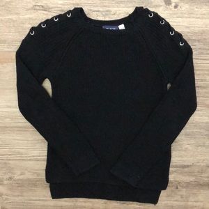 The Childrens Place Black Knitted Sweater
